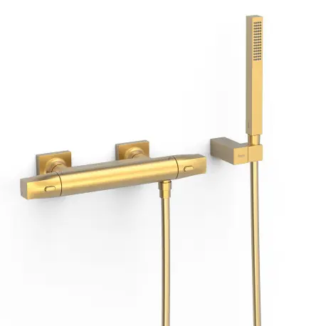 Ensemble douche thermostatique Or Mat 24K - TRES 19016459OM