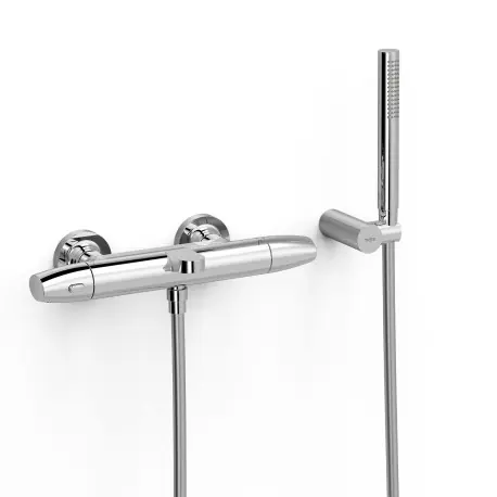 Ensemble douche bain-douche thermostatique Chrome - TRES 19017439