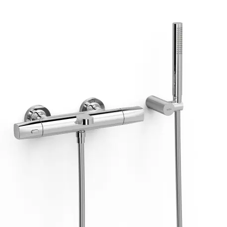 Ensemble douche bain-douche thermostatique Chrome - TRES 19017449
