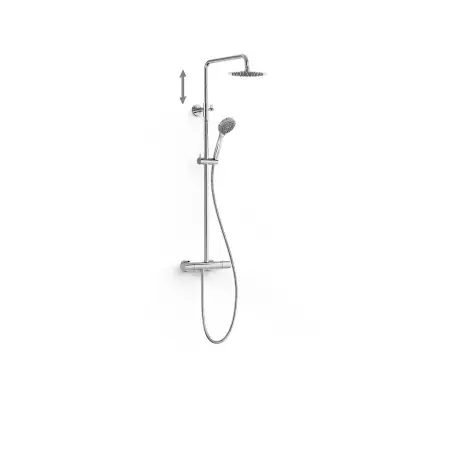 Colonne de douche thermostatique 2 voies Chrome - TRES 19038710