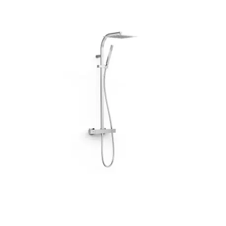 Colonne de douche thermostatique 2 voies Chrome - TRES 19039310