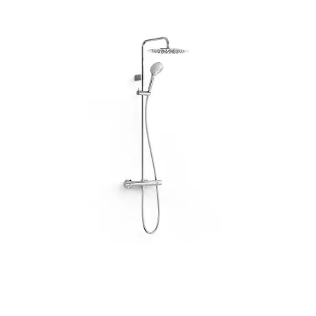 Colonne de douche thermostatique 2 voies Chrome - TRES 19039314