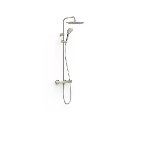 Colonne de douche thermostatique 2 voies Acier - TRES 19039314AC