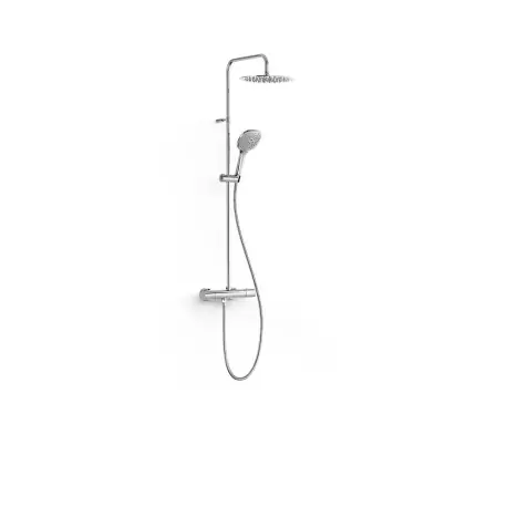 Colonne de douche thermostatique 2 voies Chrome - TRES 19039316