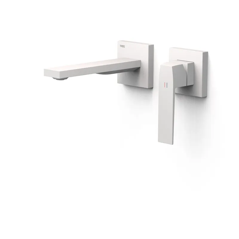 Façade mitigeur lavabo Blanc mat - TRES 20230021BM