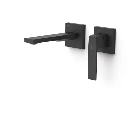 Façade mitigeur lavabo Noir mat - TRES 20230021NM