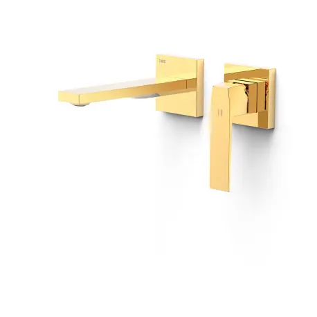 Façade mitigeur lavabo Or 24K - TRES 20230021OR