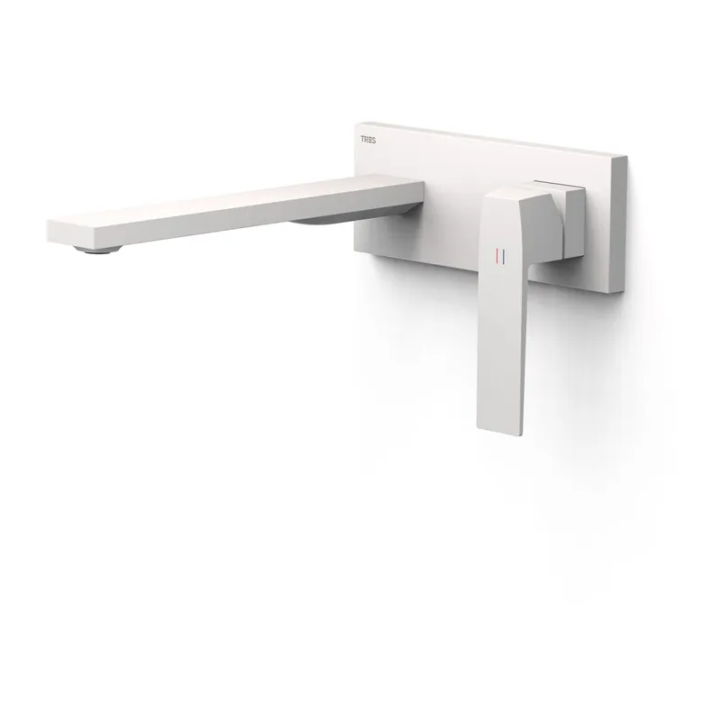 Façade mitigeur lavabo Blanc mat - TRES 20230032BM
