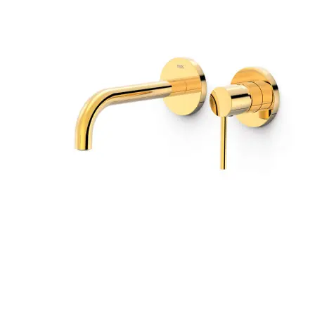 Façade mitigeur lavabo Or 24K - TRES 26230021OR