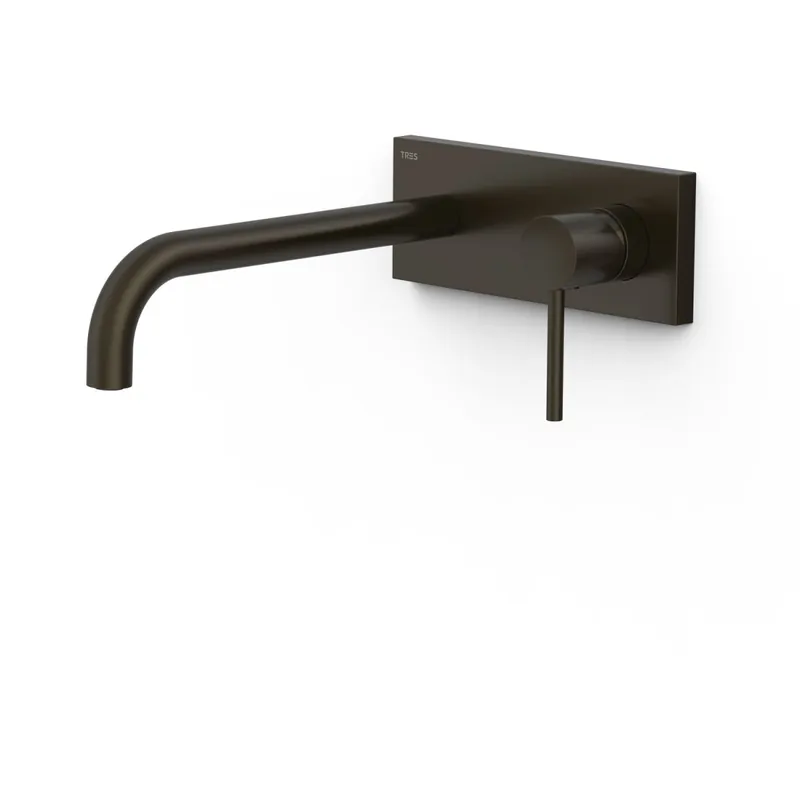 Façade mitigeur lavabo Noir bronze - TRES 26230032KMB
