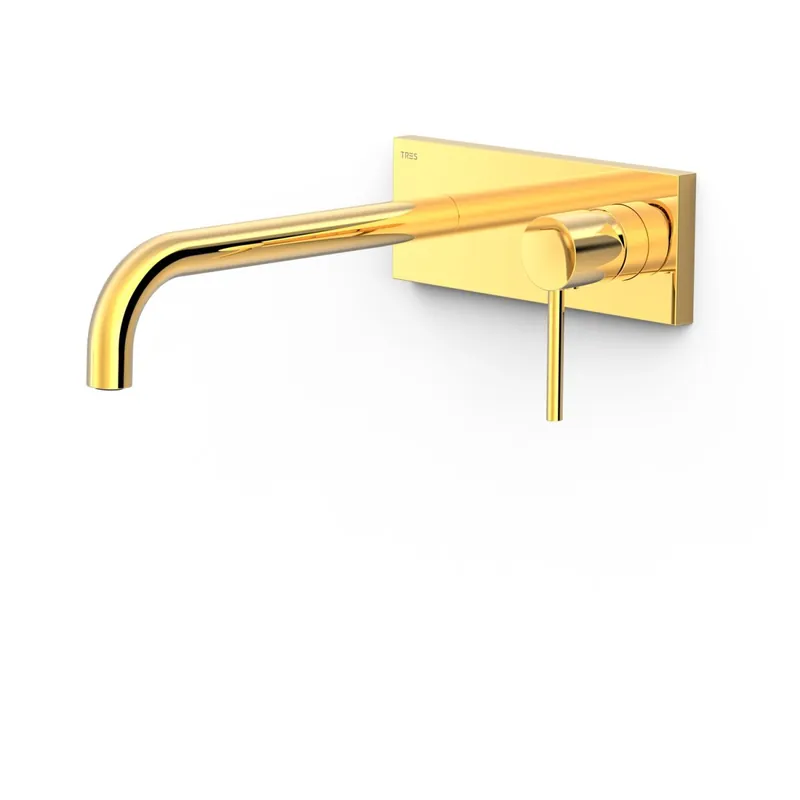 Façade mitigeur lavabo Or 24K - TRES 26230032OR