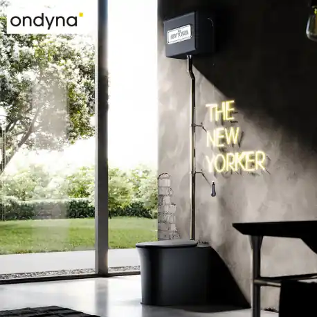 WC New Yorker réservoir haut Black Mat - CRISTINA ONDYNA WCHNY13