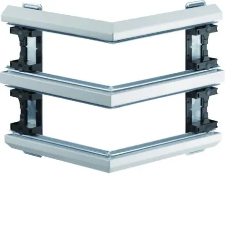 Angle extérieur pour BKIS épais 12,5mm double hauteur acier RAL9016 Pure - HAGER BKIS121303D9016