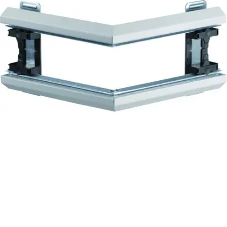 Angle extérieur pour BKIS épais 12,5mm simple hauteur acier RAL9016 Pure - HAGER BKIS121303E9016