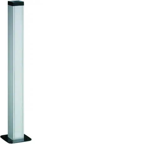 Colonnette officea h 650mm simple face alu (ELN) anodisé naturel - HAGER DAP45650ELN