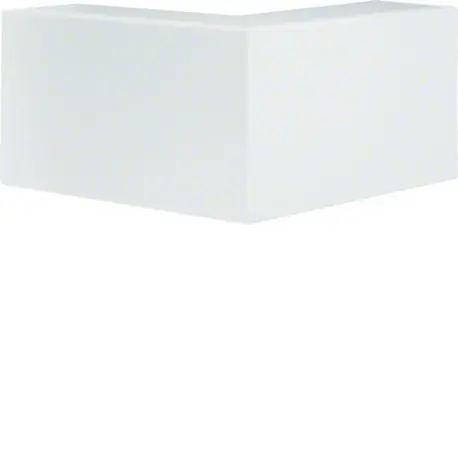Angle extérieur lifea pour FB80130 h130mm xp82mm 4 agrafes RAL 9016 Pure - HAGER FB8013039016