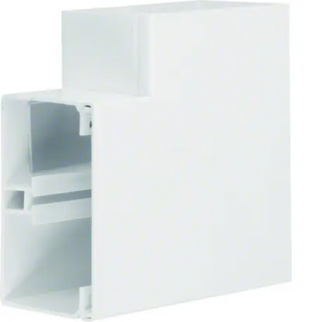 Angle plat lifea pour FB80130 h 130mm x p 82mm 4 agrafes RAL 9016 Pure - HAGER FB8013059016