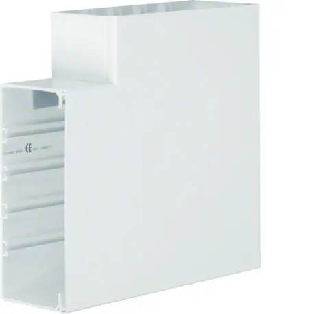 Angle plat lifea pour FB99230 h 230mm x p 100mm 4 agrafes RAL 9016 Pure - HAGER FB9923059016