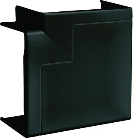 Angle plat queraz enclipsage direct pour GBD(A)50085 RAL 9011 noir - HAGER GBD5008559011