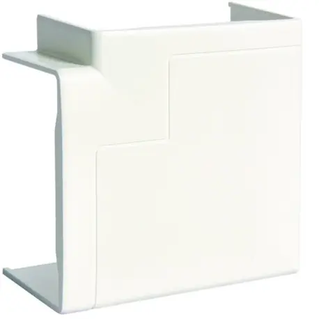 Angle plat queraz enclipsage direct pour GBD(A)50085 RAL 9016 Pure - HAGER GBD5008559016