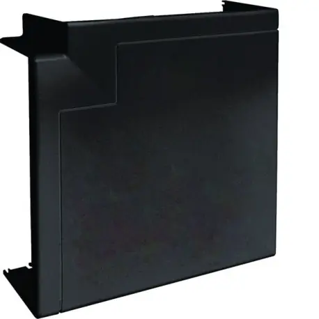 Angle plat queraz enclipsage direct pour GBD50131 RAL 9011 noir - HAGER GBD5013159011