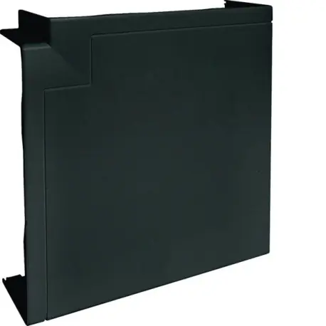Angle plat queraz enclipsage direct pour GBD50161 RAL 9011 noir - HAGER GBD5016159011