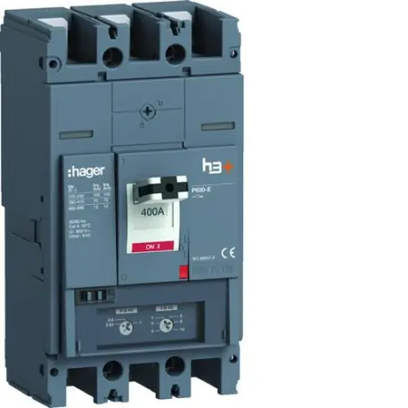 Disjoncteur h3+ P630 TM 3x400A 70kA - HAGER HEW400DR