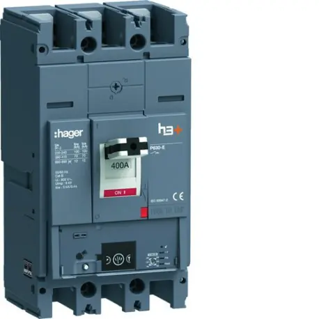 Disjoncteur h3+ P630 Energy 3x400A 70kA - HAGER HEW400NR