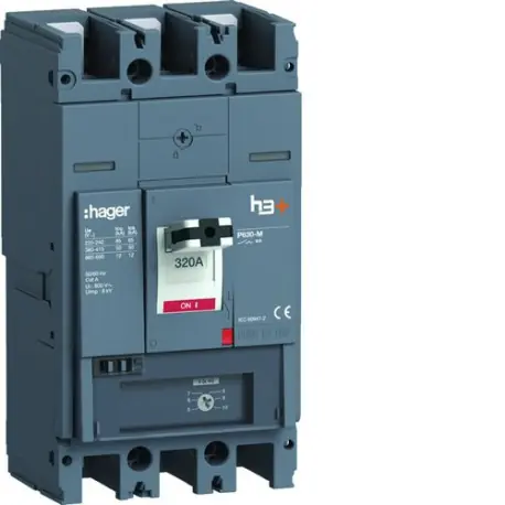 Disjoncteur h3+ P630 MAG 3x320A 50kA - HAGER HMW320BR
