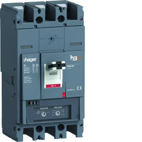 Disjoncteur h3+ P630 TM 3x400A 50kA - HAGER HMW400DR