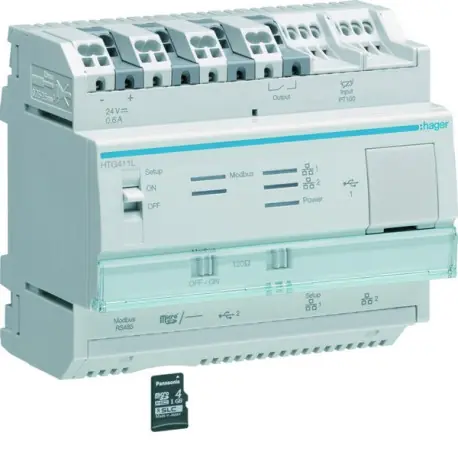 serveur de données multi-énergies light - HAGER HTG411L