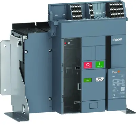 Disjoncteur Ouvert HW1 55kA 1000A 4P Fixe pour TU sentinel - HAGER HW1M410FB