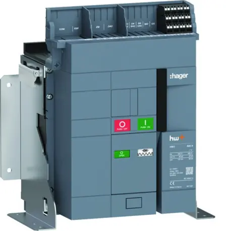 Interrupteur Ouvert HW1 800A 3P Fixe - HAGER HW1W308FS