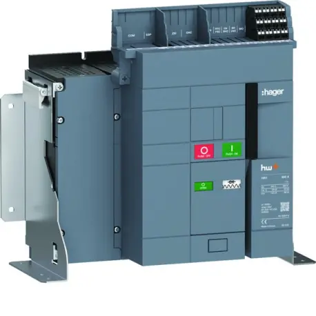 Interrupteur Ouvert HW1 800A 4P Fixe - HAGER HW1W408FS