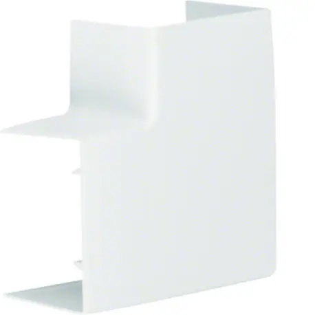 Angle plat variable lifea pour LF/LFF40060 h57mm x p40mm RAL 9016 Pure - HAGER LFF4006059016