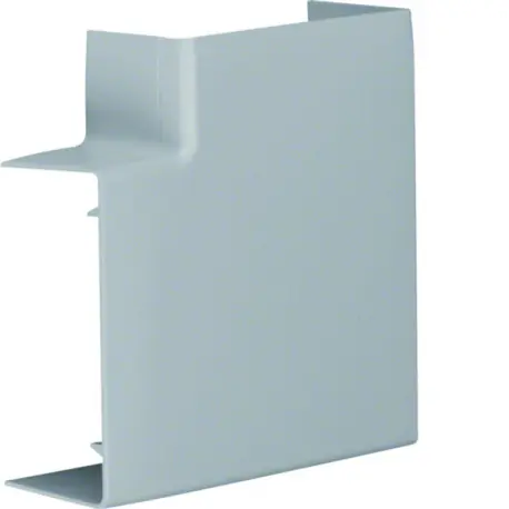 Angle plat variable lifea pour LF/LFF40090 h 90mm x p 40mm RAL 7030 gris - HAGER LFF4009057030