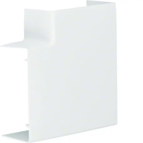 Angle plat variable lifea pour LF/LFF40090 h 90mm x p 40mm RAL 9016 Pure - HAGER LFF4009059016