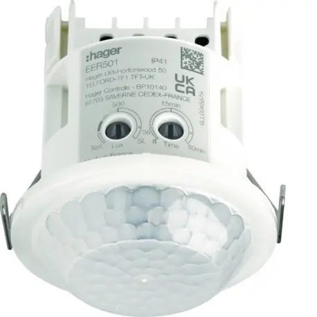 détecteur mini 10 mètres de présence et mouvement plafond encastré KNX EASY/ETS - HAGER TXD501