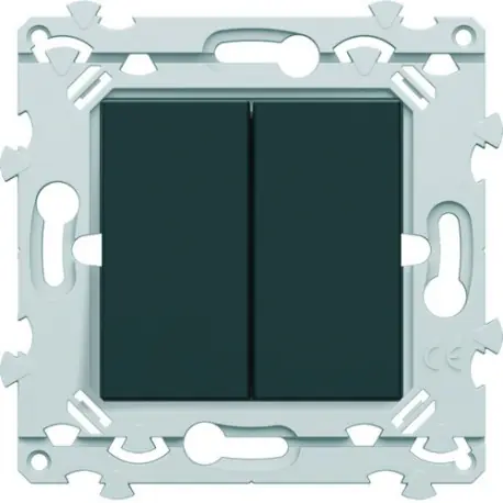 Double inter v&v anthracite - HAGER WE040A