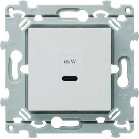 Chargeur USB-C 65W pure - HAGER WE115