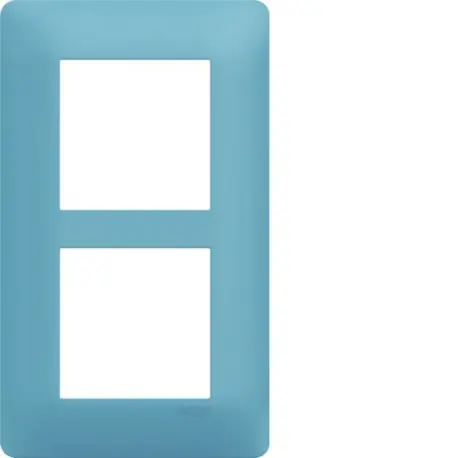 Plaque 2 postes essensya E57 Riviera - HAGER WE536