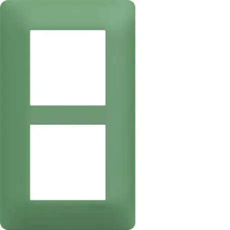 Plaque 2 postes essensya E57 Botanic - HAGER WE546