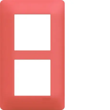 Plaque 2 postes essensya E57 Coral - HAGER WE556