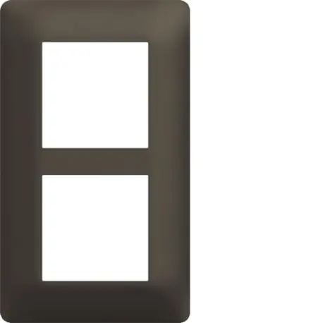 Plaque 2 postes essensya E57 Terra - HAGER WE576