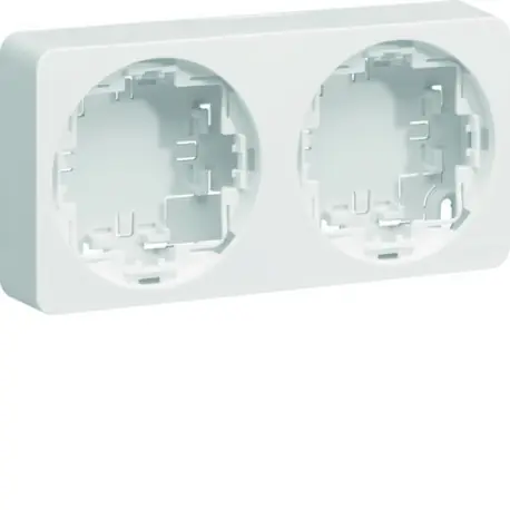 ateha Boîte double horizontale ou verticale vide associable - HAGER WJA682B