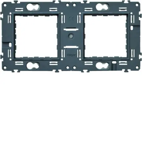 Support gallery double horizontal et vertical entraxe 71 - HAGER WXA464