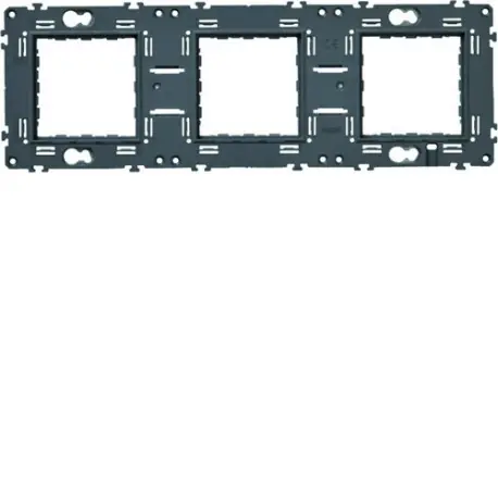 Support gallery triple horizontal et vertical entraxe 71 - HAGER WXA465