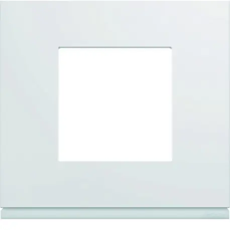 Plaque gallery plastique injecté 1 poste pure carton de 50 - HAGER WXP000250