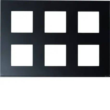 Plaque gallery plastique peint 2x3x2 modules night - HAGER WXP0286