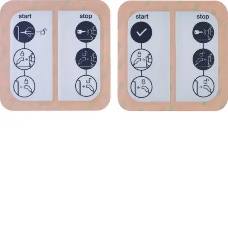 Witty accessoire lot stickers IOT (face avant) (libre, à clé) - HAGER XEVA300